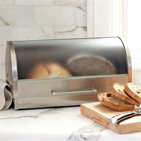 williams sonoma stainless steel bread box|williams sonoma bread maker.